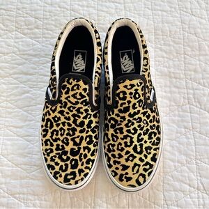 Vans Kids Slip-On Leopard Print Gold/Black